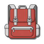 KI generiertes Icon "Schulranzen"